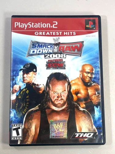 WWE Smackdown VS Raw 2008 (PlayStation 2, 2007) PS2 CIB