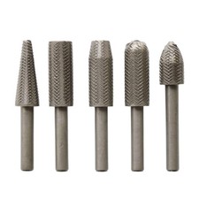 5pcs 6cm Metal Cutter Drill Bits Rotary Bits Rasp For Steel Grinding Carving C