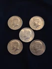 Lot of 5 Kennedy Half Dollars - Four 40% Silver (1967, 1968x2, 1969); One 1974