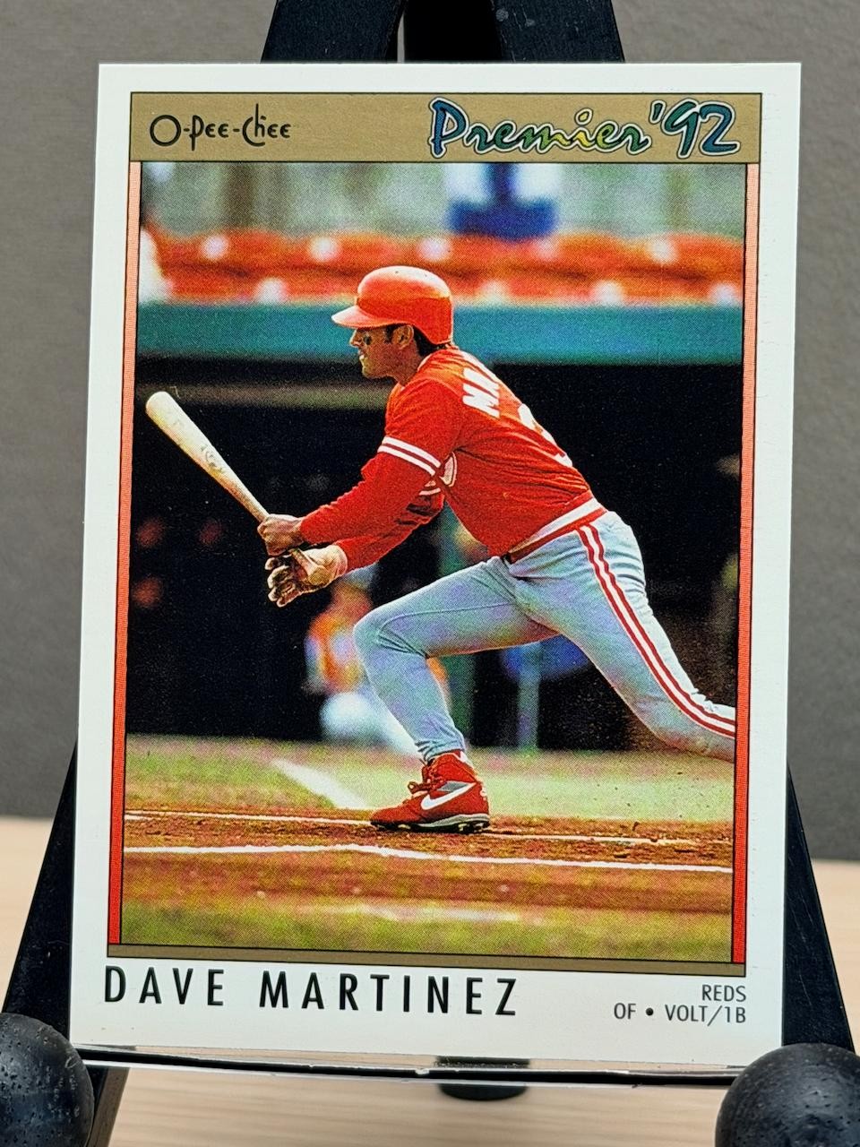 1992 O-Pee-Chee Premier - #75 Dave Martinez Cincinnati Reds