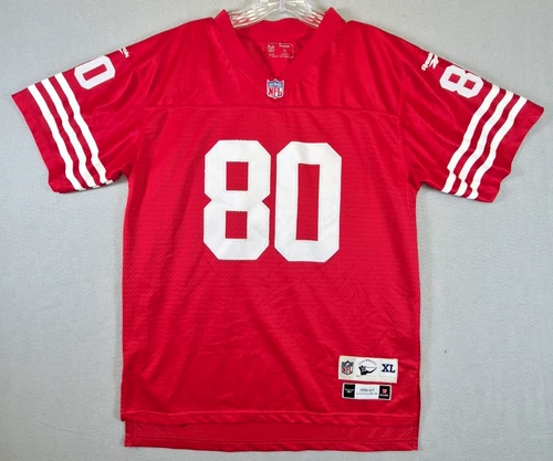 San Francisco 49ers Jersey Youth XL NFL Football Rice 80 Reebok Throwback
