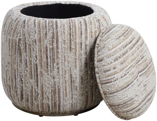 Uttermost 23876 Dialogue 18"W Pouf - MultiColor - Picture 4 of 6