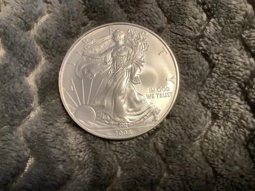 2008 American Silver Eagle 1 Oz .999 Fine Silver Great For Stacking