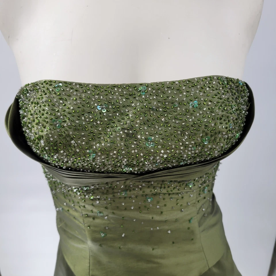 Vestido de fiesta vintage Zum Zum 7/8 verde hada caprichoso dobladillo burbuja falda Foto 2 de 4