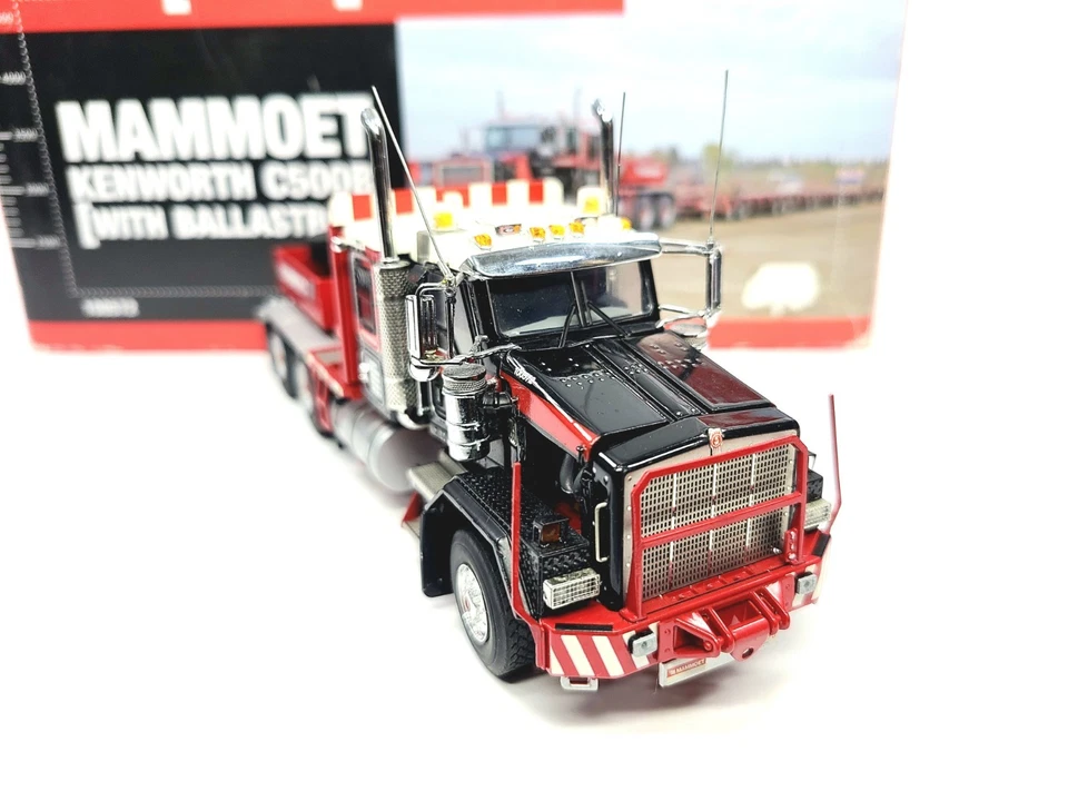 Camión Kenworth C500B con caja de lastre - Mammoet - WSI escala 1:50 modelo #02-1246 Foto 3 de 4