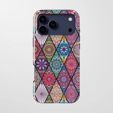 iPhone 17 Magsafe Tough Case For Apple iPhone 14-17 Series Mandala Pattern Case