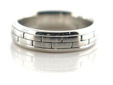 950 PLATINUM MEN'S WEDDING BAND 5.5 MM SIZE 9.5 COMFORT FIT 