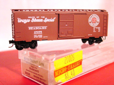 MTL 20026 SEABOARD 40' Box Car 'ORANGE BLOSSOM SPECIAL' #17075 'NEW' N-SCALE