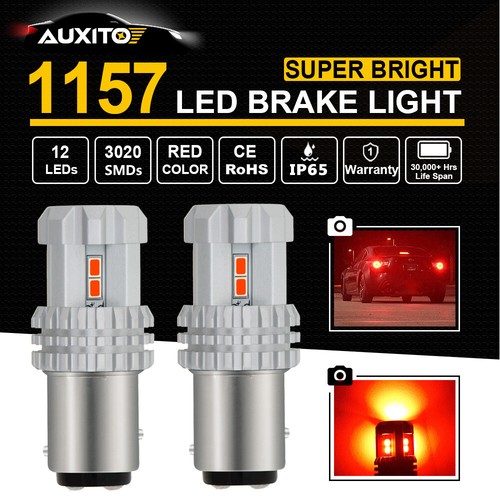 Pair BAY15D 1157 P21/5W RED BRAKE LED PARKING STOP TAIL REVERSE LIGHT Bulb 12V - Picture 8 of 8