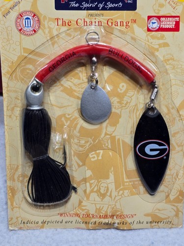 Georgia Bulldogs Spin Football Basketball Fishing Lure | New in Pack - Picture 5 of 10