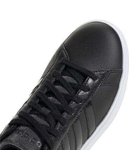 Adidas Damen Grand 2.0 Tennisschuhe Core schwarz-silber metallic Größe 6 - Bild 9 von 11