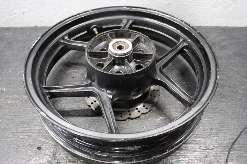 08-12 KAWASAKI NINJA 250R REAR WHEEL BACK RIM OEM 08 09 2010 2011 2012 2013 2014 - Image 4 of 4