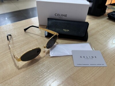 Sunglasses Celine Triomphe metal with gold frame Lenses Eyeglasses