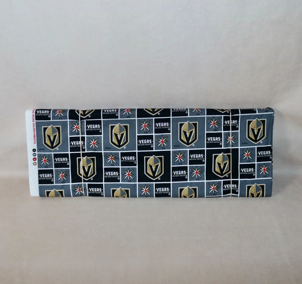 Vegas Golden Knights ~ Block Pattern NHL Cotton Fabric 1/4 Yard 9” X 44” New - Image 2 of 4