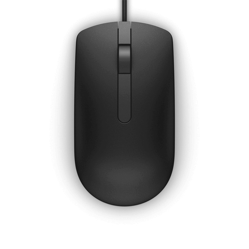 Dell Optical Mouse MS116-BK Black - High-Quality and Reliable Computer Mouse - Picture 1 of 3