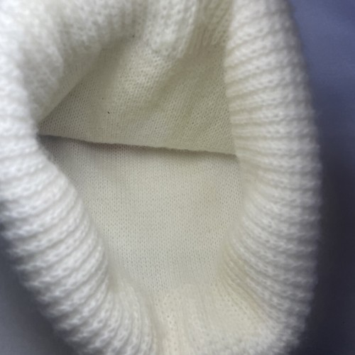 VTG 70s 7UP the UNCOLA Winter Hat Beanie with PomPom Unisex size green white red - Picture 4 of 4