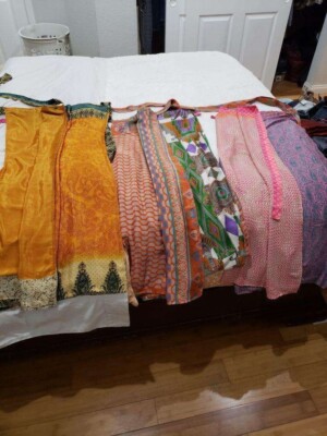 Women's Vintage Magic Wrap Skirts 24 Inch Short length 25 Pcs Wholesale Mix Lot