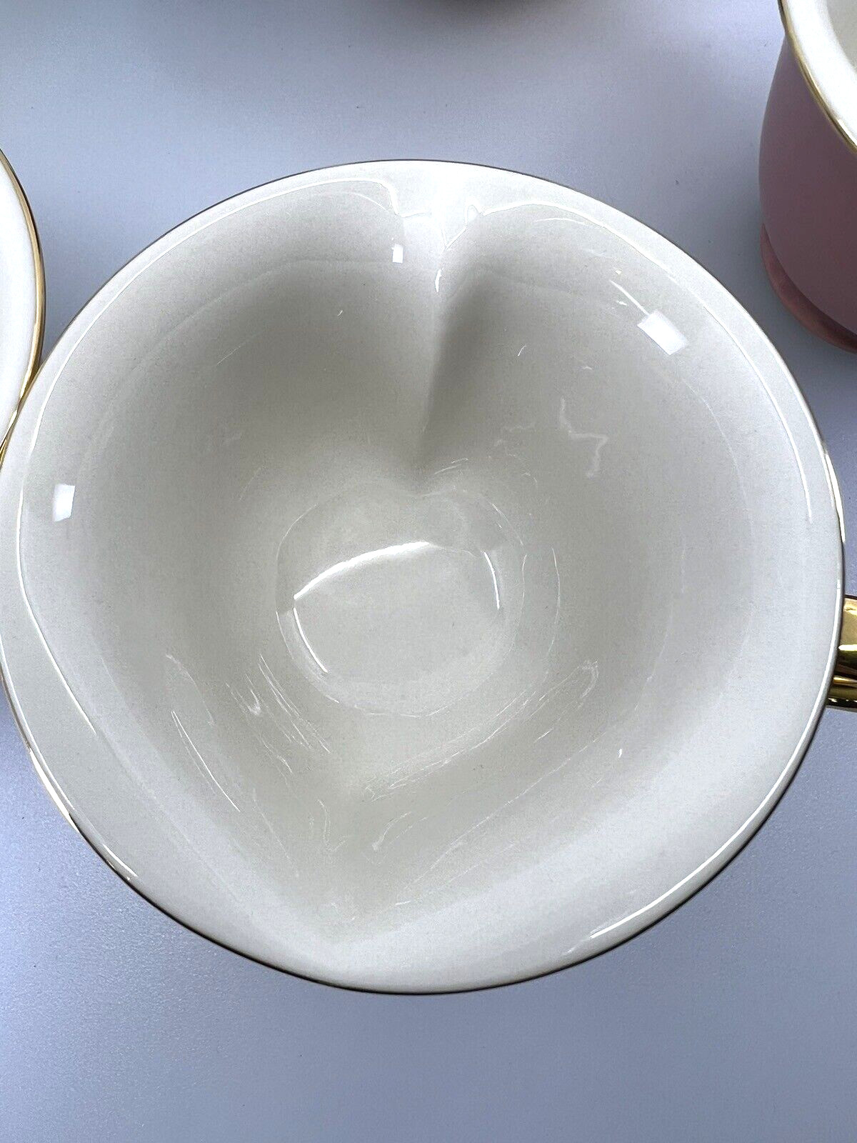 Yedi Houseware Classic Coffee & Tea Inside Out Heart Set Cup & Saucer  Full Set!