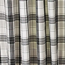 Cortinas De Estilo Campestre Sturbridge – Cuadros Negros Y Tostados, 100% Algodón Forrado (63x72 Pulgadas)