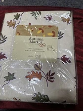 2004 Autumn Market Vinyl Tablecloth On 60”-84”