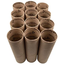 Lot of 12 Heavy Duty Cardboard Tubes 12" x 3" Craft Art Projects Home School DIY