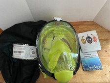 Greatever G2 Full Face Snorkel Mask Latest Dry Top System Foldable NWT