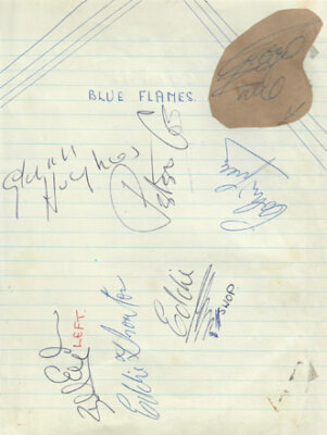 GEORGIE FAME & THE BLUE FLAMES SIGNED AUTOGRAPHS