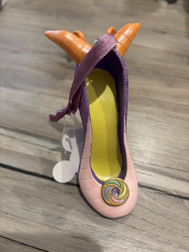 Disney Parks Runway High Heel Shoe Christmas Ornament Figment DAMAGED Read NWT - 第 1/6 張圖片