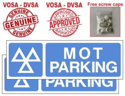 2 X MOT PARKING SIGNS / MOT / MOT SIGN / MOT SIGNS / MOT SIGN PACK ...