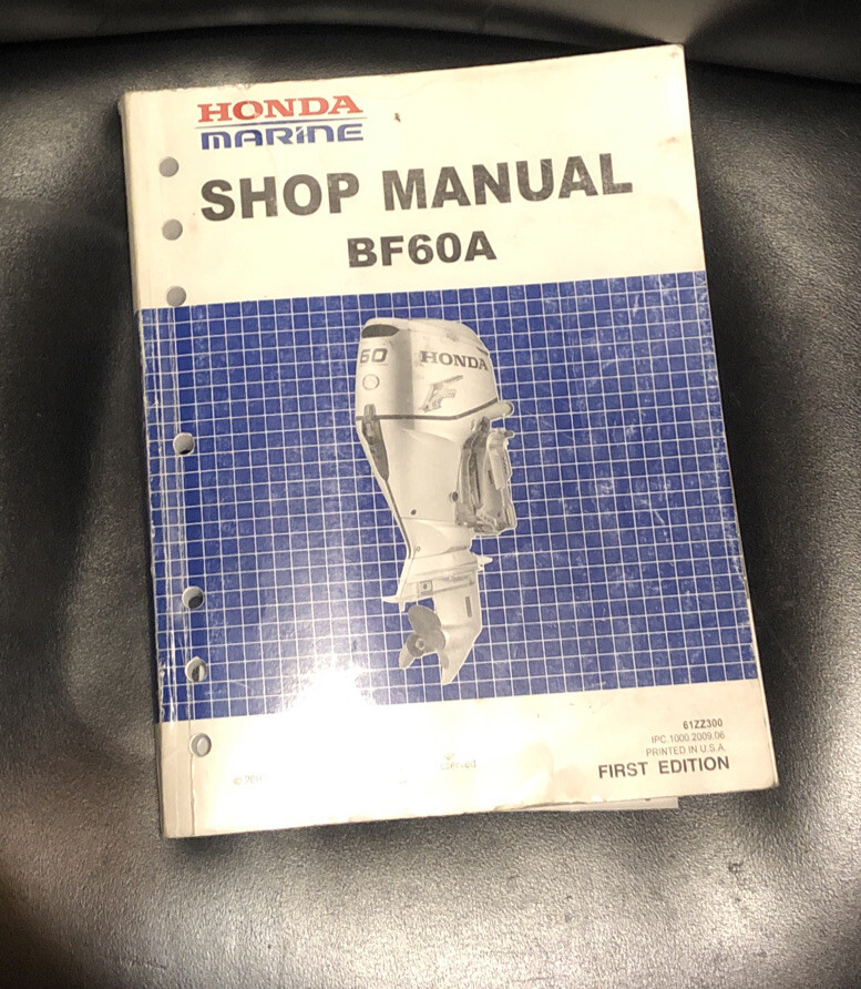 Honda Marine Models BF60A BFP60A Outboard Motor Shop Service