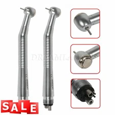 2X Sandent Dental High Speed Handpieces 4Hole Push Button Large Head fit NSK DA4