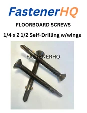 (100)1/4 x 2 1/2 REAMER WOOD TEK SCREWS: Wood to Metal