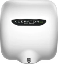 Excel Dryer XLERATOR XL-BW- ECO 1.1N, White 10 second fast drying hand dryer
