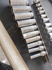 2 SNAPON 3/8 SOCKET SETS-PREOWNED-SELLING TOGETHER-FAST SHIPPING 