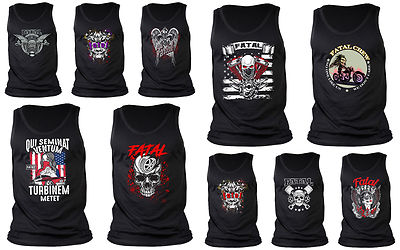 Biker Motiv - Motorrad T-Shirt - Usa Biker Shirt - Biker Herren Trägershirt