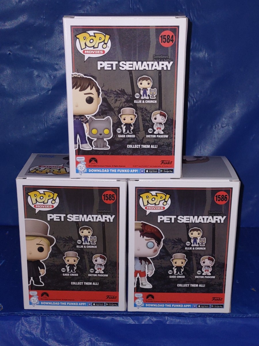 Pet Sematary Funko Pop Vinyl Figures Ellie & Church Gage Creed Victor  Pascow New | eBay