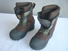 Itasca Snow Stomper Boots Brown / Camo Childrens Size 10 Lined Winter Boots