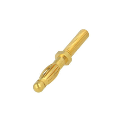 5x SCHÜTZINGER Bananenstecker 4mm Vernickelt - 32A 60VDC Für Frontplatten