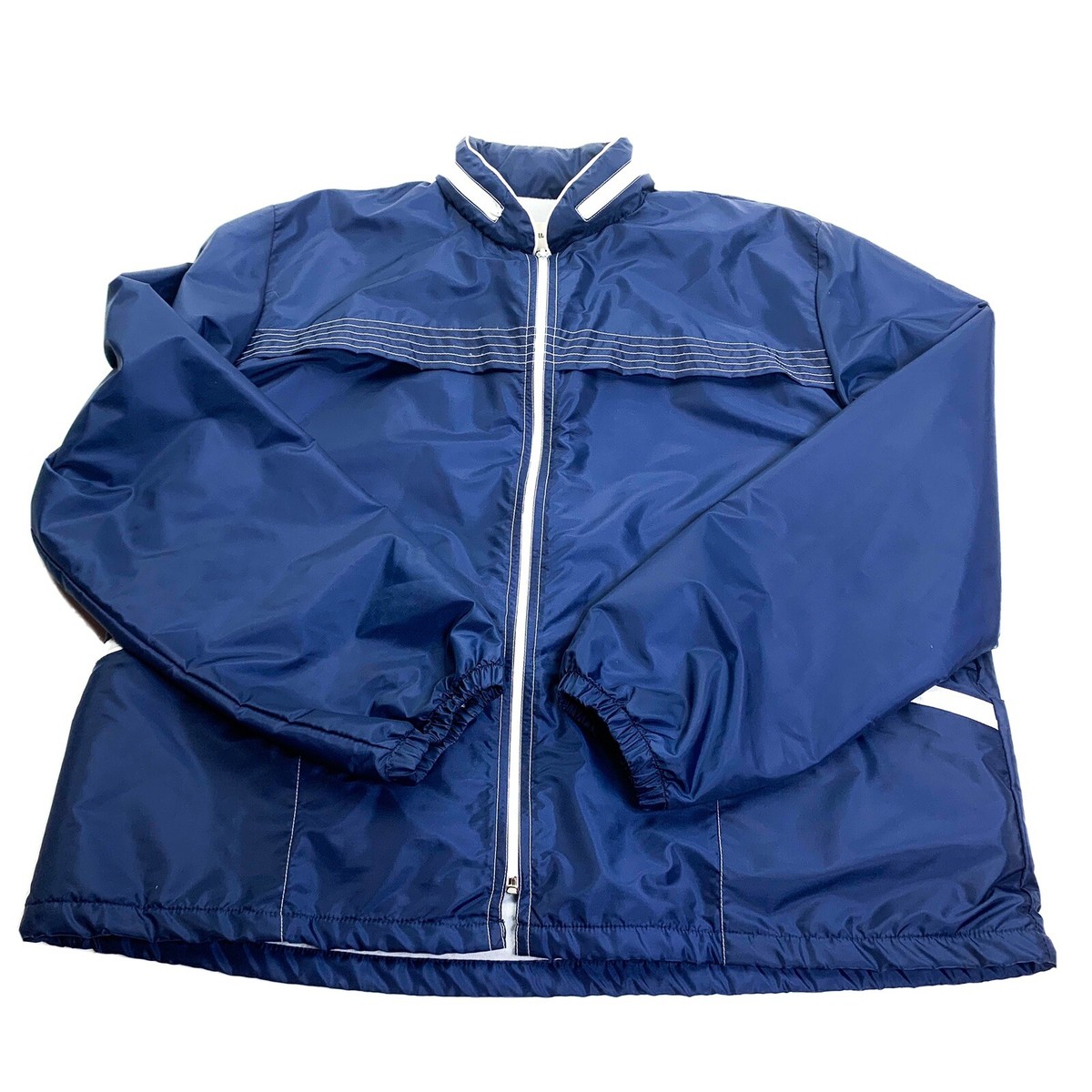 Vintage AQUA SHEEN Full Zip WindBreaker Jacket Mens Medium