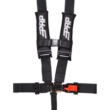 PRP SB5-3 Racing Harnesses V-Style Latch 5-Point Nylon Black 3"Belt W Wraparound