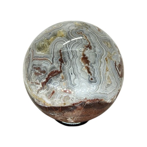 Crazy Lace Agate, 1.75", sphere, specimen, #R-6530 - Picture 6 of 12