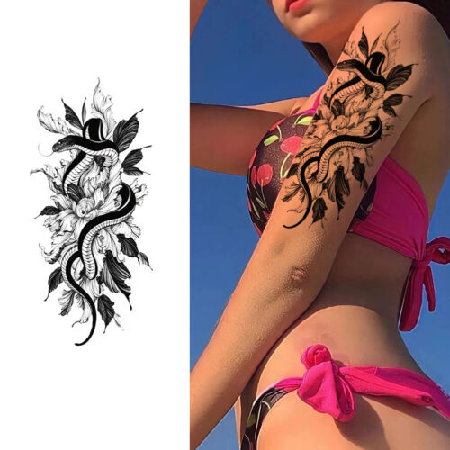 10pcs Fake Tattoos Disposable Removable Tattoos Fashion Party Supply for Adults - Picture 6 of 30