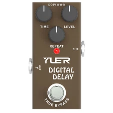 Digital Delay Guitar Effect Pedal Mini Single True Bypass DC 9V Aluminum Alloy