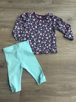 turquoise baby leggings