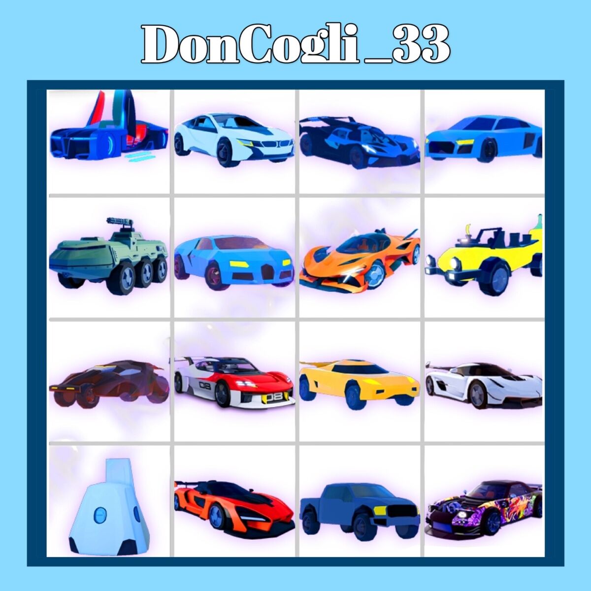 Roblox Jailbreak Bloxy Rare Car Texture Rim Spoiler Skin