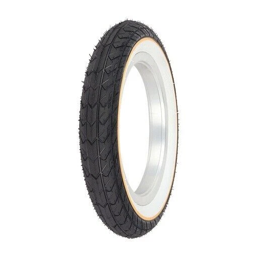 OG LOWRIDER CLASSIC Bike Tire 12-1/2" x 2-1/4" P-1193 Black/White Sidewall w/Yellow Line