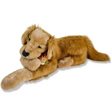Golden Retriever Full Body Plush FOLKMANIS Dog Life Like Puppet  *Nose Flaw-Read