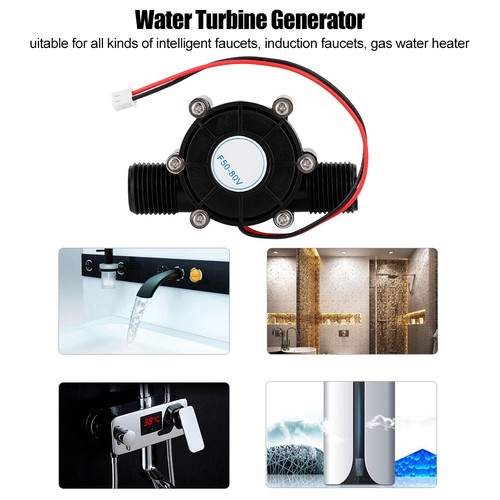 0 80V 10W Hochleistungs Wasser Generator Micro Hydroelectric Charging Tool Neu - Bild 5 von 10