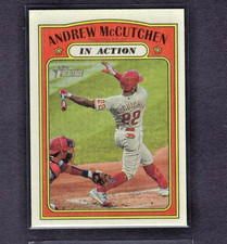 2021 TOPPS HERITAGE FLIP STOCK VARIATION #240 ANDREW McCUTCHEN IA MINT SSP /5