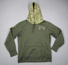 Los Angeles Rams Hoodie Men Medium Green Nike Dri-Fit On Field Salute to Service